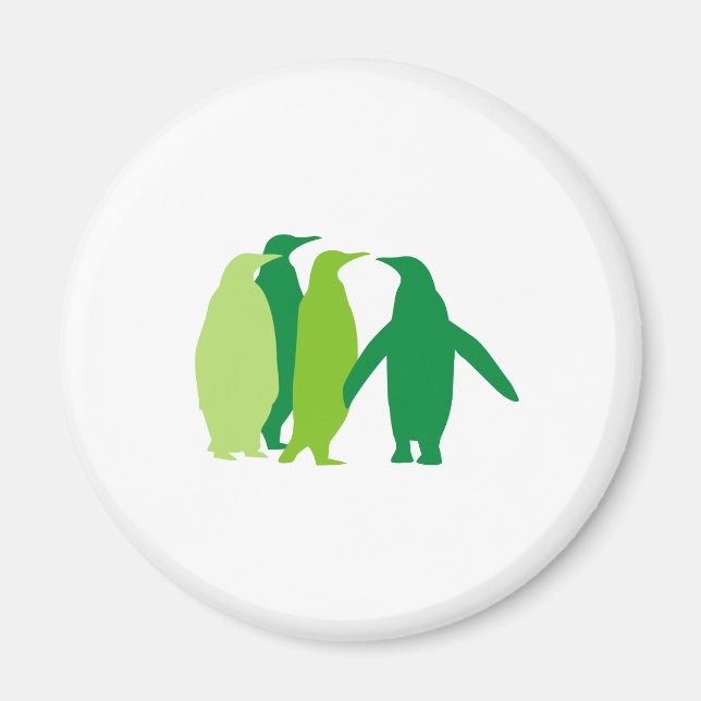 Imã Pinguins Verdes (Frente)