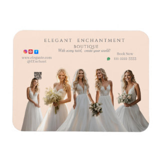 Ímã Pink Bridal Bliss Celebrate Love Happiness Wedding