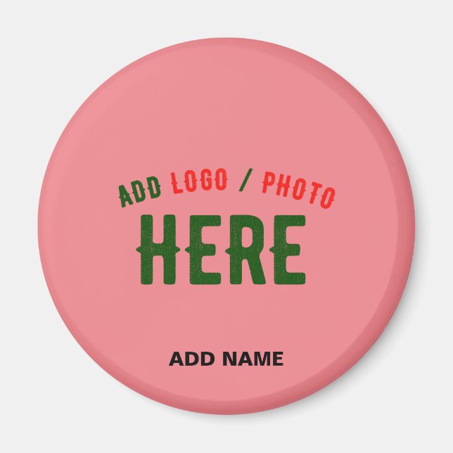Imã PINK DE SALMÃO PERSONALIZADO MODERNO DE na moda VE (Frente)