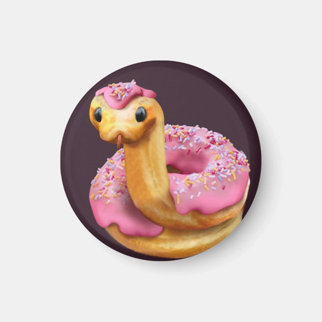 Imã Pink Donut Snake (Frente)