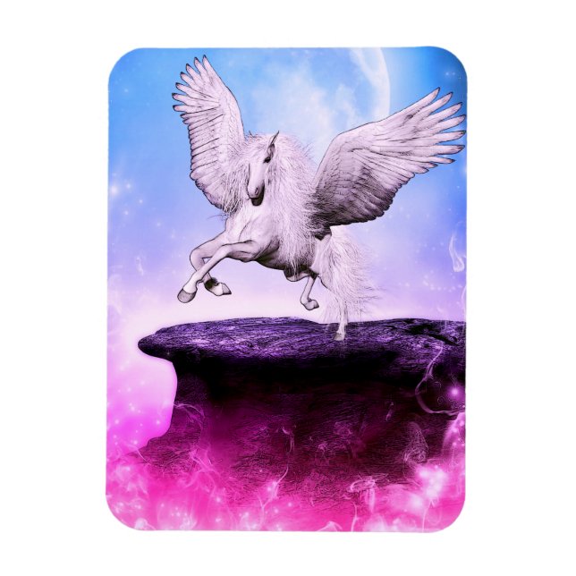 Ímã Pink Fantasy Unicorn (Vertical)
