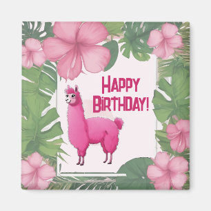 Imã Pink Happy Smiling Lama