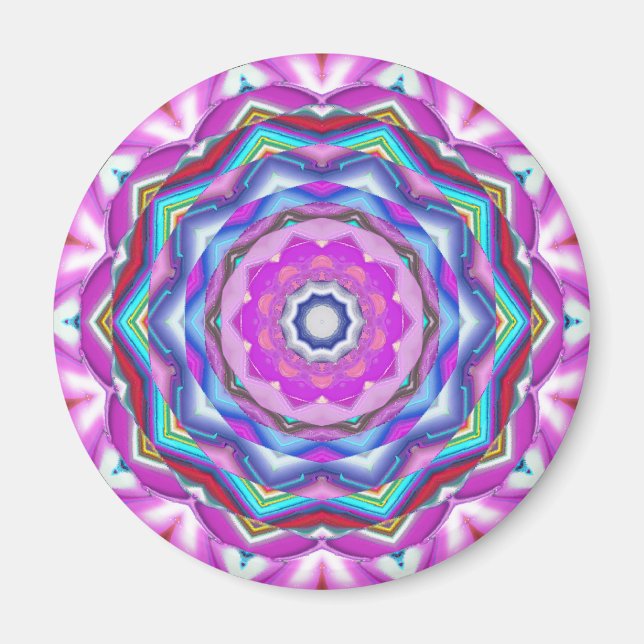 Imã Pink Mandala (Frente)