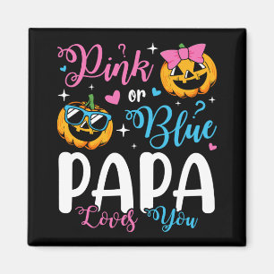 Imã Pink Ou Blue Papa Te Ama Pumpkin Baby Square