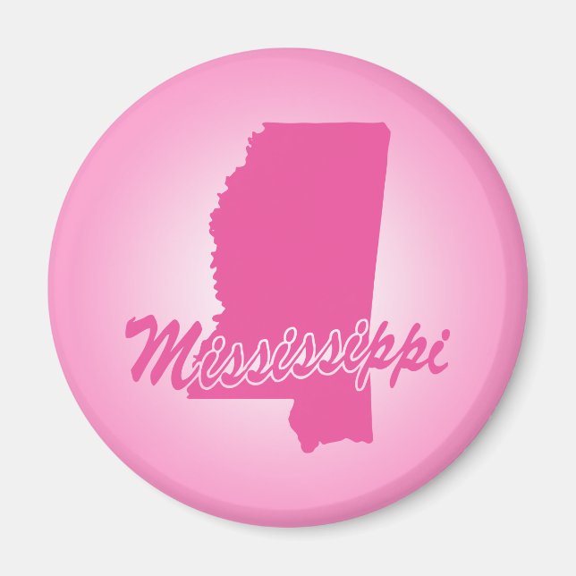 Imã Pink State Mississipi (Frente)