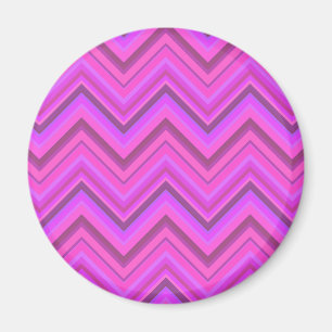 Imã Pink stripes zigzag pattern