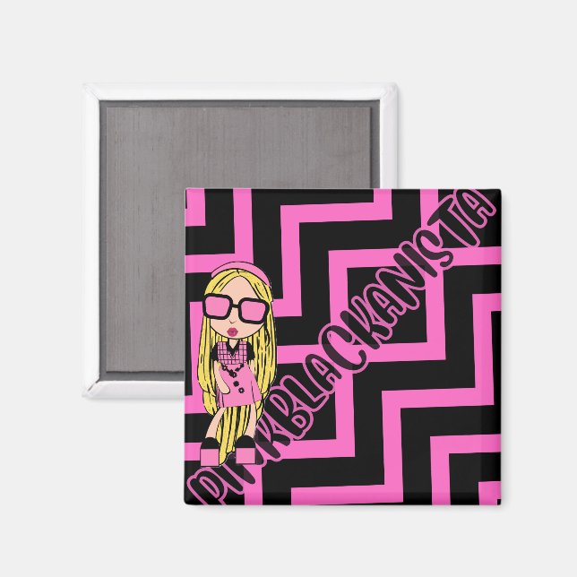 Imã pinkblackanista (Front/Back)