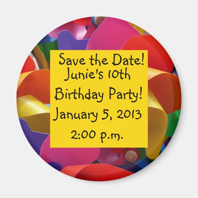 Imã Pino Colorido (Frente)