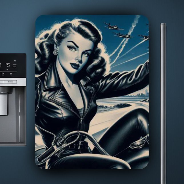 Ímã Pino de Motocicleta Vintage (Criador carregado)