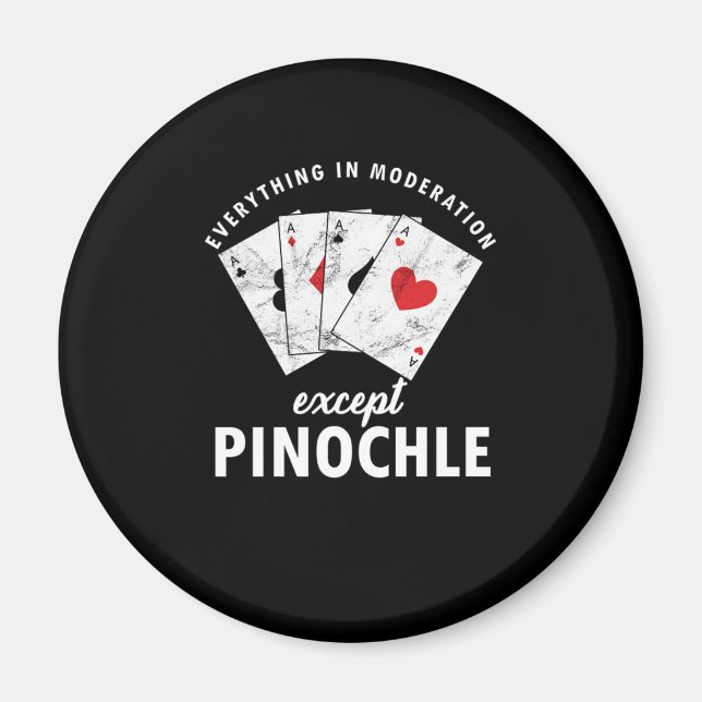 Imã Pinochle Binocle Penuchle Cards Gift (Frente)