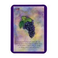 Pinot Noir Wine Graphics Painting Art Magnet