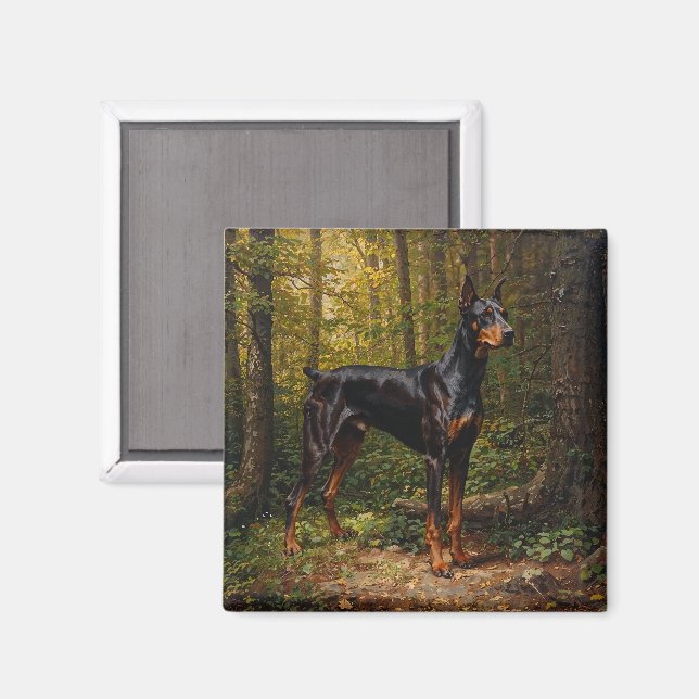 Imã Pinscher Dobermann (Front/Back)