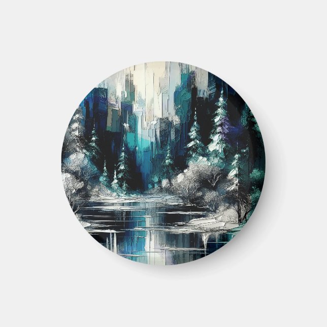 Imã Pintado Cena de Inverno de 1006 (Frente)
