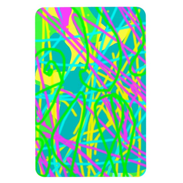 Ímã Pinte Meus Sonhos Padrão de Rabiscos Artes Express (Vertical)