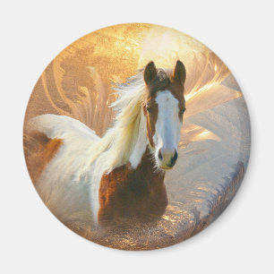 Imã Pinte o ímã do ouro do cavalo