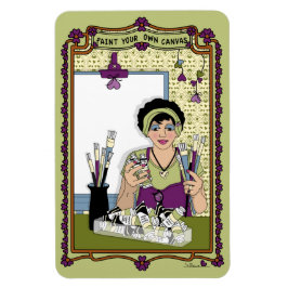 Ímã Pinte seu próprio refrigerador Canvas_A_4x6