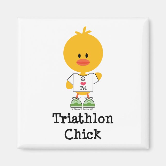Imã Pintinho de Triathlon Magnet (Frente)