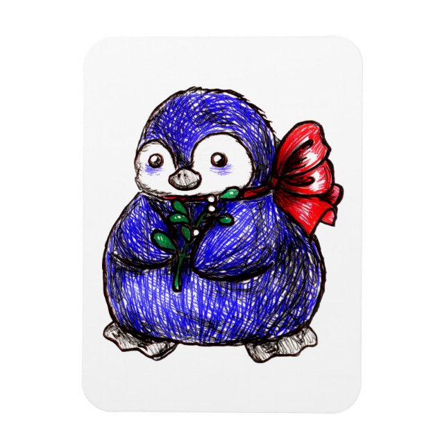 Ímã Pintinho do pinguim (Vertical)