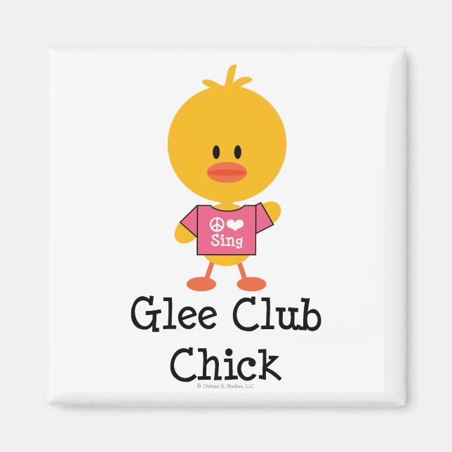 Imã Pintinho Magnet do Clube Glee (Frente)