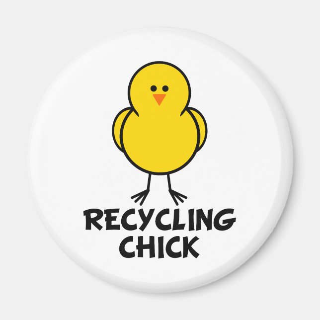 Imã Pintinho reciclagem (Frente)