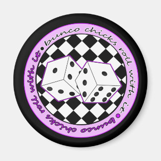 Imã Pintinhos Bunco Rolam Com Ele - Roxo
