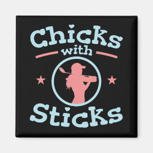 Imã Pintinhos com Sticks Golf Women