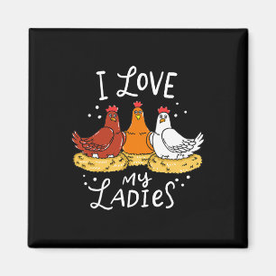 Imã Pintinhos de frango Ovos Agricultores Engraçados P