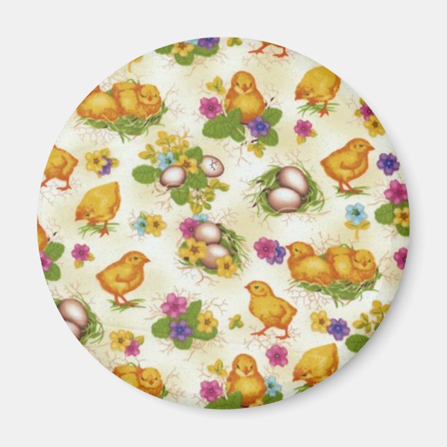 Imã Pintinhos e Ovos de Páscoa (Frente)