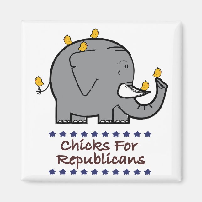 Imã pintinhos para ímã republicano (Frente)