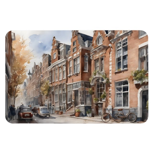 Ímã Pintor aquoso de Amsterdã (Horizontal)
