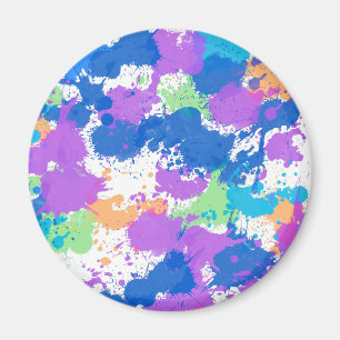 Imã Pintor de Abstrato de Cores legal, Blurple