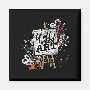 Imã Pintora Engraçada Yall Precisa De Arte