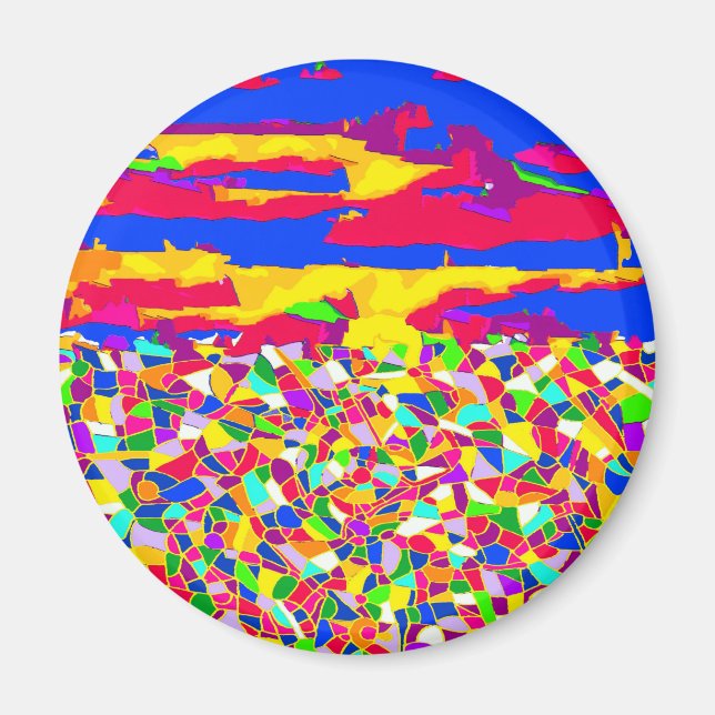 Imã pintura a óleo de transcendência abstrato (Frente)