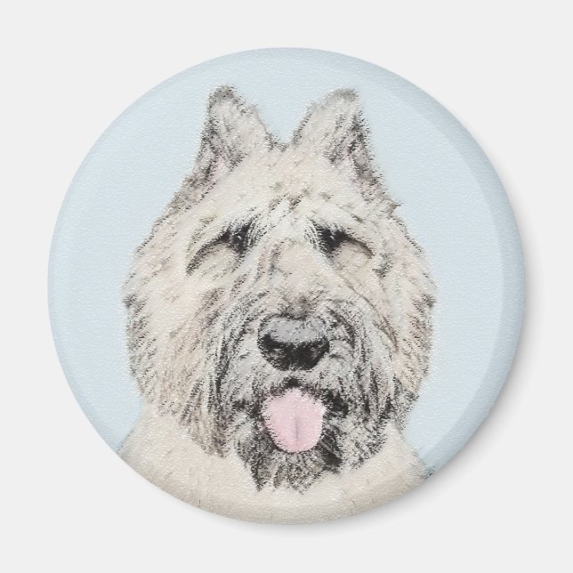Imã Pintura Bouvier des Flandres - Arte Cachorra Origi (Frente)