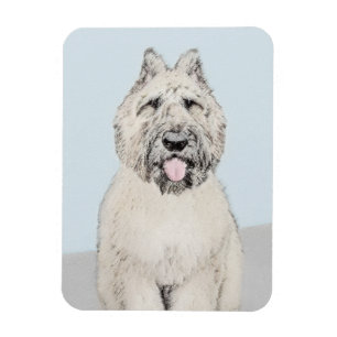 Ímã Pintura Bouvier des Flandres - Arte Cachorra Origi