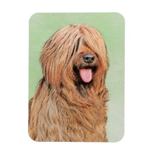 Ímã Pintura Briard - Arte Cachorro Original