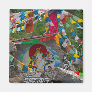 Imã Pintura Budista sobre Rochas
