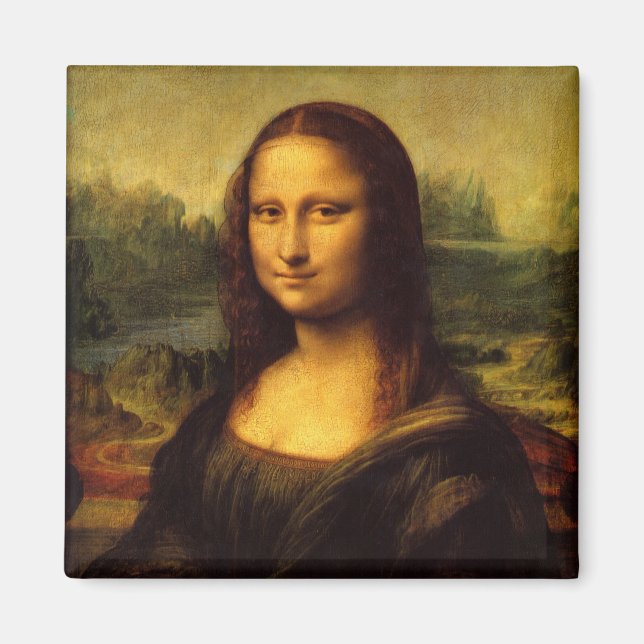 Imã Pintura clássica Mona Lisa (Frente)