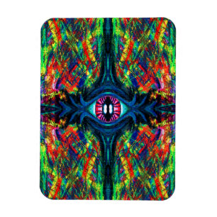 Ímã Pintura com torção de olhos e trippy