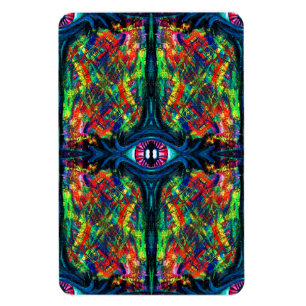 Ímã Pintura com torção de olhos e trippy
