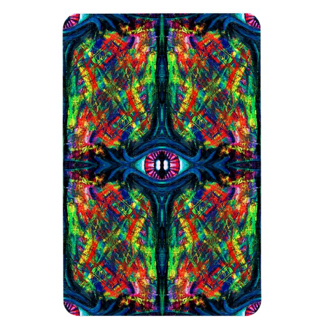 Ímã Pintura com torção de olhos e trippy (Vertical)
