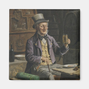 Imã Pintura da cerveja do bebendo