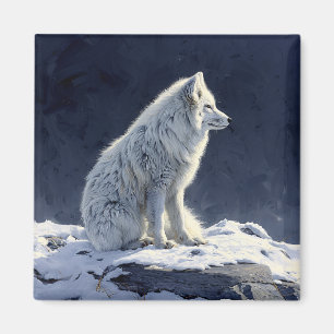 Imã Pintura da Raposa Árctica
