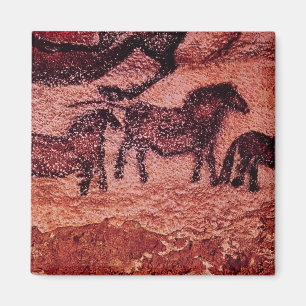 Imã Pintura da rocha dos tarpans, c.17000 BC