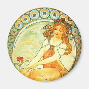 Imã Pintura. Da Série Artes de Mucha