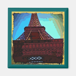 Imã Pintura da torre Eiffel