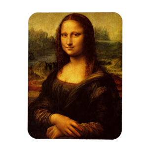 Ímã Pintura das belas artes de Leonardo da Vinci Mona