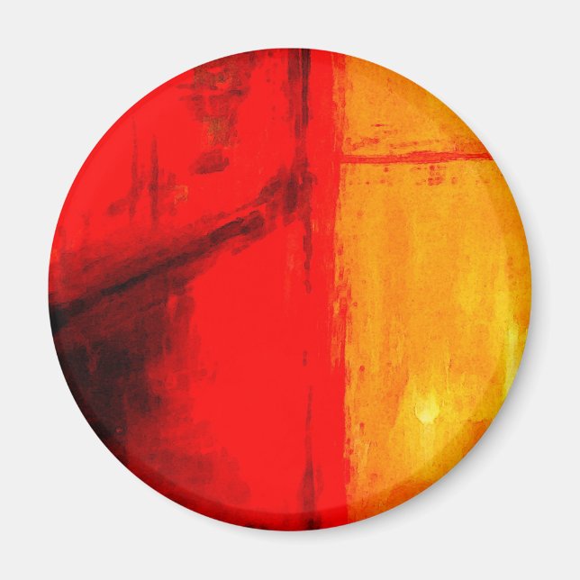 Imã Pintura de Abstrato moderno (Frente)