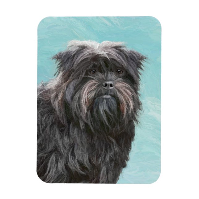 Ímã Pintura de Affenpinscher - Arte de Cachorro Origin (Vertical)
