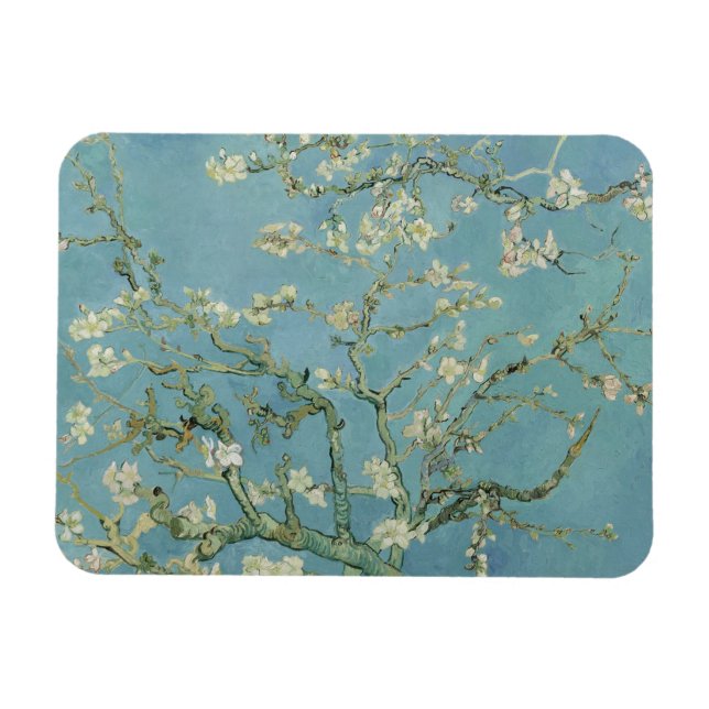 Ímã Pintura de Almond Blossoms por Van Gogh (Horizontal)